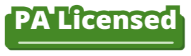 A green and white sign
Description automatically generated