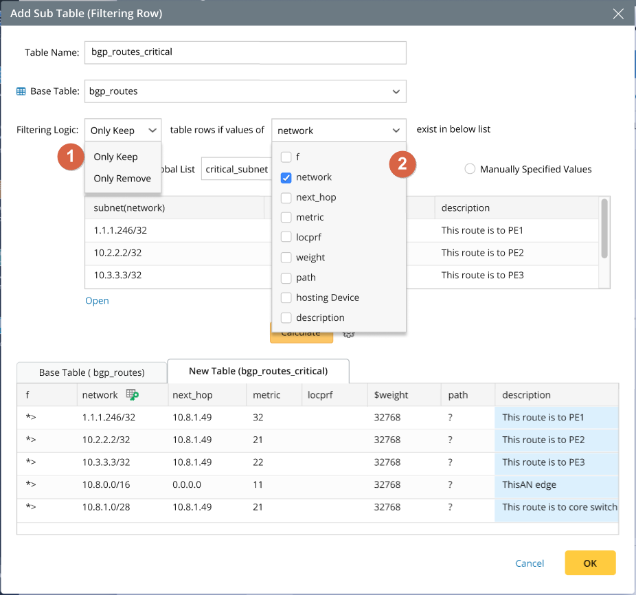 Graphical user interface, tableDescription automatically generated