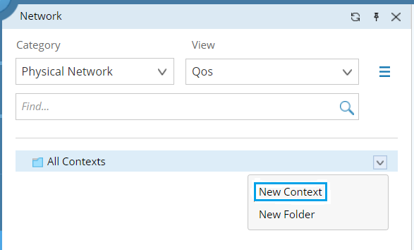 Predefining a Network Context