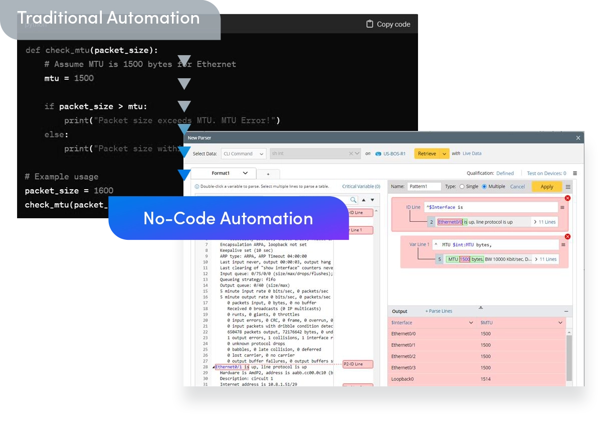 No-Code Network Automation