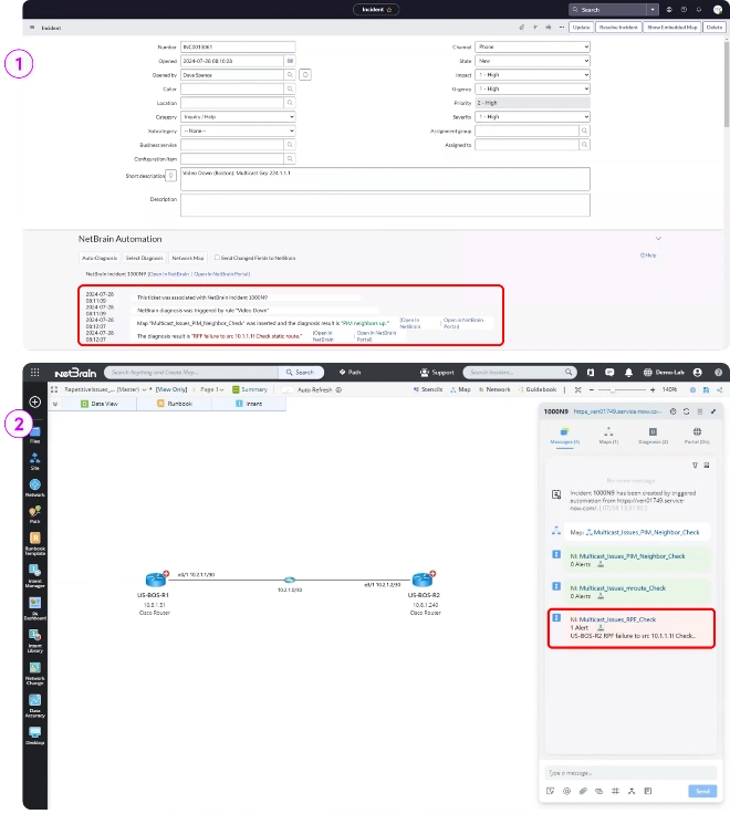 NetBrain investigation