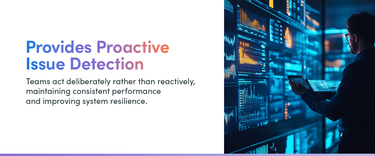 provides proactive issue detection